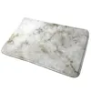 Carpets White Marble Entrance Door Mat Bath Rug Stone Natural Gray Texture Anti-Slip Bedroom Kitchen Foot Floor