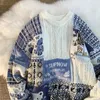 Herentruien American Cute Twist Kerstmis lange mouw trui voor mannen en vrouwen y2k straat herfst wintermode losse pullover