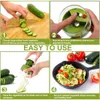Handhållen spiralizer Vegetabilisk fruktskivare Justerbar spiralgrater Cutter Salad Tools Rotary Ritr Kök Artiklar 240105