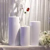 Venta de platos decorativos, estante para pastel de boda, mesa de postre con patrón, exhibición Circular blanca para área de bienvenida