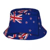 Berets Zealand Flag Wellington Bucket Hat Panama For Man Woman Bob Outdoor Hip Hop Fisherman Hats Summer Fishing Unisex Cap