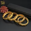 Luxury Designer Indian Gold Plated Bangles For Women Arabic Fashion African Bracelet Charm Egyptian Dubai Bangle Turkish Jewelry 240104