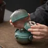 Teegeschirr-Sets, Keramik-Gongfu-Reisetee-Set – wunderschöne chinesische Teekanne mit 2 Tassen, tragbarer Tragetasche