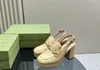 Slingback kapcie designerskie buty damskie platforma platforma obcasy Princetown Bugacze pompki Mary Jane zamknięte palce luksusowe buty ślubne