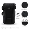 JJC Camera Lens Bag Cintura Custodia impermeabile per lenti Custodia per Canon Sony Fujifilm DSLR Zaino Pografia Accessori 240104