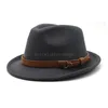 Short Roll brzegi fedora hat solidny kolor klasyczny jazz czapkę fedoras sombreros męski impreza scena najlepsza czapka
