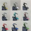 designer dress shoes padlock heels women sandal pointy toe shape shoes buckle ankle strap heeled high heels sandals 506