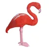Trädgårdsdekorationer flamingo staty realistisk imitation fågelmodell konst djur figurskulptur för uteplats bakgård utomhus dekoration