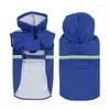 Ropa para perros de alta calidad ajustable mascota ropa a prueba de agua impermeables para perros poncho impermeable en general