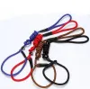 Gratis fraktträning Walk Pet Lead Rope 130 cm Lång stark nylonhundvalp Leash Red Blue Black Color LL