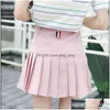 Skirts Harajuku Zzang High Waist Ball Denim Pleated Lolita Style Girls Tennis Skirt Mini Cute A-Line Golf Short Drop Delivery Appare Dhbvj