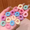 Haarschmuck 100 Teile/satz Kinder Nette Candy Farbe Gitter Welle Elastische Bänder Baby Mädchen Scrunchies Gummi Kind Süße