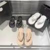 2024 new sandals summer thick-soled bread slippers women's flip-flops sandals wear beach flip-flops