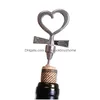 Openers Wedding Guest Gift Kitchen Bottle Openers Corkscrew Wines Stopper Creative Heart Shaped Pair Of Wine Set Drop Delivery Home Ga Dhchi