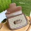 7a eyer çantası erkek kadın omuz çantası tasarımcısı at bitçisi çanta klasik g jakard crossbody çanta 1955 at kancası toka gerçek deri moda çantaları