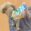 Top Internet Celebrity Same Style Tie-Dyed Dog Vest Fashion Brand Dog Clothes Spring and Summer Small Dog Pet Clothe