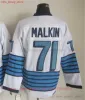 Film CCM Vintage Hockey su ghiaccio 71 Maglie Evgeni Malkin 77 Paul Coffey 7 Joe Mullen Maglia da ricamo uomo Bianco Nero Giallo Blu