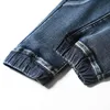 KSTUN Winter Jeans Männer Warme Fleece Verdicken Harem Hosen Lose Fit Streetwear Stretch Blau Denim Hosen Übergröße 42 240104