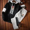 Männer S Trainingsanzüge Mit Kapuze Hoodies Set Mann Windjacke Sweatshirt Jogginghose Anzug PCs Winter Winddicht Trainingsanzug Sport Kleidung