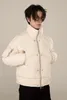 メンズトラックスーツ秋と冬の太い白いアヒルダウン通勤者のオールマッチングデザインの男性女性ショートジャケットコート