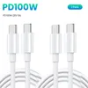 PD 100W 60W USB C〜CケーブルHUAWEI SAMSUNG XIAOMI TYPE C TO TYPE-Cの高速充電データケーブル