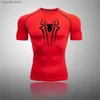 Herren-T-Shirts, Herren-Kompressionsshirt, Fitness-Training, bedruckt, schnell trocknend, Fitnessstudio-T-Shirts, sportliches Oberteil, kurz-/langärmlig, Muskel-Rashguard, Sommer T240105