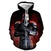 Erkek Hoodies Haçlı Şövalye Ortaçağ Zırhı 3d Baskılı Erkek Şövalyeler Templar Harajuku Hoodie Moda Sweatshirt Sıradan Ceket Streetwea