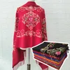 Scarves Imitation Cashmere Printed Flower Casual Long Embroidered Tassels Shawl Travel Vacation Hijab Wraps Fashion Accessories