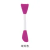 Wholesale Face Cleaning Tools Rubber Silicone Facial Mask Brushes Double Head 2 in 1 Mask Mud Skin Care Tools