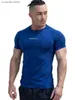 Homens camisetas 2023 novas roupas de musculação camuflagem esportes t-shirt calças justas homens alta elástica roupas de treinamento de manga curta pano de musculação t240105