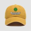 Ball Caps Projektant Kapelusz Men ciężki entuzjasta motocyklowy Kawasaki Motocykl Haftowany baseball czapka Summer Casual Casquette Cap Ochrona Sun Hat