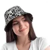 Bérets Street Urban Pattern Graffiti Cool Art Bucket Hat pour femmes hommes étudiants pliable Bob pêcheur chapeaux Panama Cap Streetwear