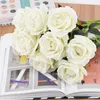 Fleurs décoratives simulées neige montagne dégradé couleur Rose fournitures de mariage en plein air cadeau de saint valentin salon affichage artificiel