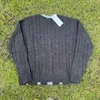 Роскошный бренд Yproject Вязаный свитер Куртка Шерстяная куртка на пуговицах Съемный деконструктивный свитер с v-образным вырезом Модный трикотаж Вязаный свитер