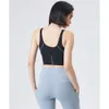 Lu Lu Align Citroen Strakke Tanktop Bedrukken Dames Sportbeha Fitness Yoga Vest Workout Kleedt Skims Vochtafvoerende Riem Met Borstkussen