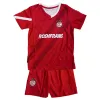 23 24 Deportivo Toluca Kids Soccer Jerseys M. Araujo J. Angulo Baeza Venegas Home Away 3rd Football Shirt Korta ärmuniformer