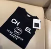 디자이너 새 버전 여성 티셔츠 프랑스 트렌디 한 의류 CE 문자 그래픽 프린트 커플 브랜드 Mens면 라운드 넥 124