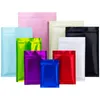 Matte Colored Stand Up Zip Lock Mylar Packaging Bag Food Candy Snack Smell Proof Storage Doypack Aluminum Foil Zipper