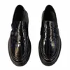 Dress Shoes Men's Business Genuine Leather Thick Sole Round Head Groom Wedding