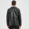 Кожаная куртка Giyu, мужская осенне-зимняя повседневная плюшевая куртка с лацканами, мужская мотоциклетная куртка на молнии со стойкой, ветрозащитное пальто 240105