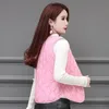 2023 Kvinnor Ultra Light Down Cotton Vests Slim Sleeveless Jacket Portable Girl Lightweight Windproof Waistcoat 240105