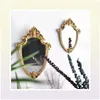 Lustra Vintage Mirror Znakomite makijaż łazienki Wiszące prezenty dla kobiety Damowe dekoracje domu dostawy 25881586