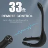 Prostate Massager Testis Cock Vibrator Anal Plugs Butt Stimulate Delay Ejaculate Penis Ring Cocking Remote Sex Toy Men Sextoy 240105