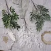 Simulación de boda, hoja de sauce única, estilo nórdico, proyecto de boda para Hotel, camino, Material de hoja decorativa, borde cruzado, FJW