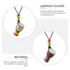 Pendentif Colliers Creative Cou Bijoux Tambourin Miniture Décoration Africaine Tambour Design Collier