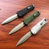 Ny amerikansk italiensk stil mini automatisk fickkniv dubbel action d2 bladflyg aluminium handtag självförsvarets jakt auto räddning knivar ut85 ut88 9000 5370