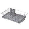 Kitchen Storage Dish Drainer Portable Utensil Holder With Drainboard Drying Rack Racks For Countertop Plates Forks Bathroom