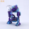 Il più nuovo robot bong in silicone tubo manuale R2D2 design infrangibile acrilico gorgogliatore bong d'acqua tempi alti silicone dab rig pentola per fumare ZZ