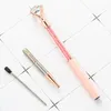 20pcs/lot Creative Gold Diamond Ballpoint Pen Metal Advertising Gift Custom Logo School Office Stationery Wholesale