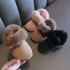 Peluş sıcak çocuklar kar botları bebek kız ayakkabı pamuk ayakkabıları ilk yürüyüşçüler kaymaz bebek bagaj toddler ayakkabı 240105